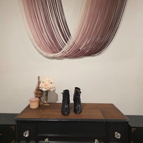 Frye Cece Wedge Leather Strappy Ankle Boot Sz 9.5 - Picture 1 of 6